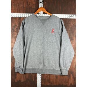 Disney Parks Disney World Mickey Mouse Santa Gray Long‎ Sleeve Shirt Christmas